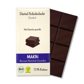 Dattelschokolade Dunkel 72%