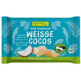 Weiße Cocos Schokolade mit Kokosstückchen HIH