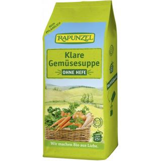 Klare Suppe, ohne Hefe
