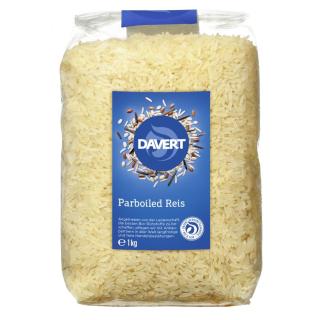 Parboiled Reis lang, weiß