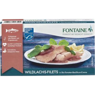 Wildlachs-Filet in Tomaten