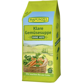 Klare Suppe, ohne Hefe