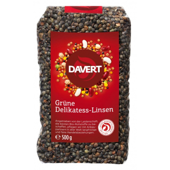 Grüne Delikatess-Linsen