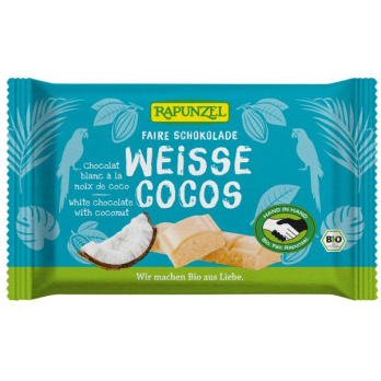 Weiße Cocos Schokolade mit Kokosstückchen HIH