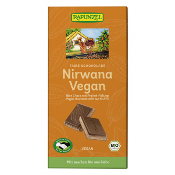 Nirwana Vegan Schokolade mit Praliné-Füllung HIH