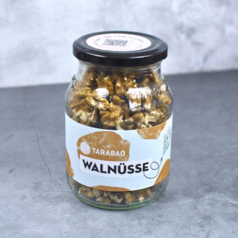 Walnüsse im Pfandglas