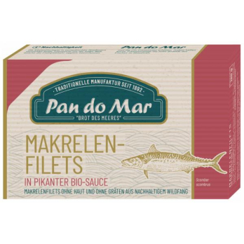 Makrelenfilets in pik. Sauce